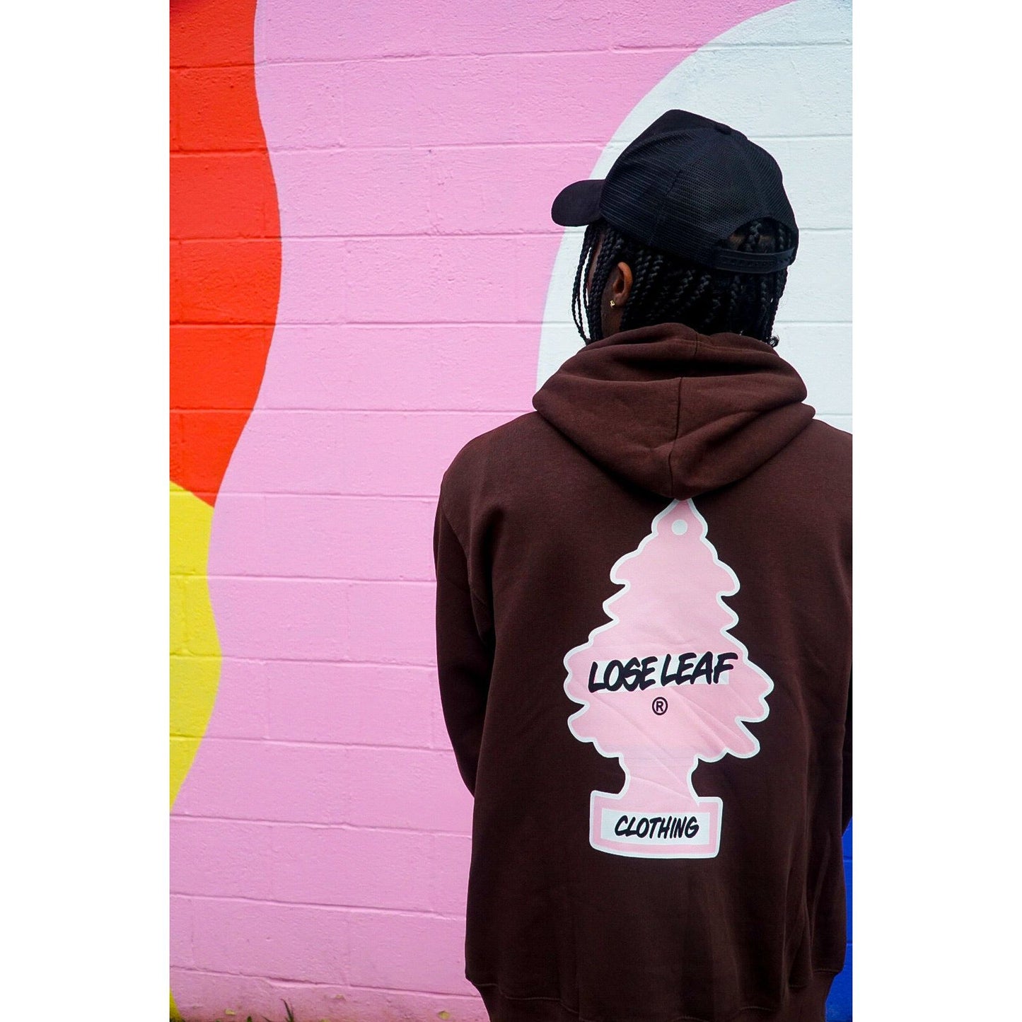 Stay Fresh Hoodie (brown/soft pink)