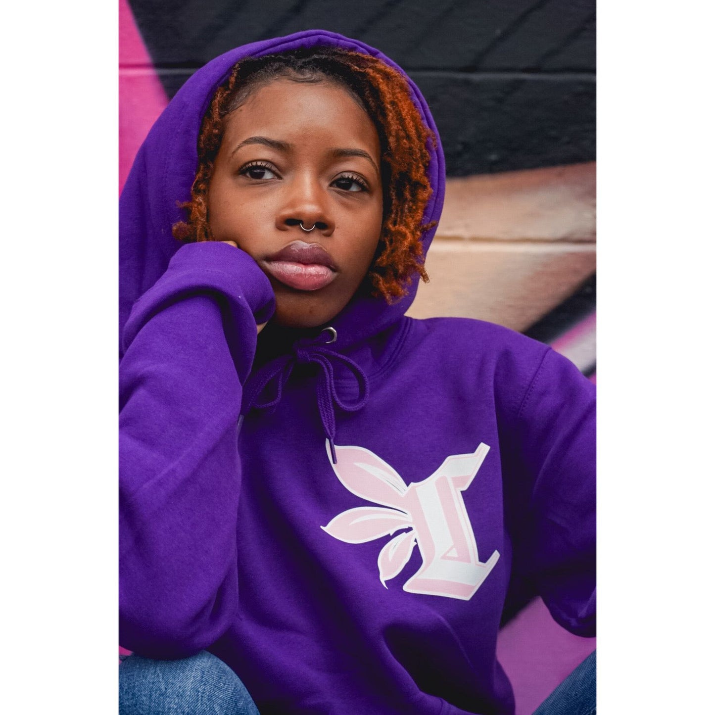 Stay Fresh Hoodie (purple/soft pink)