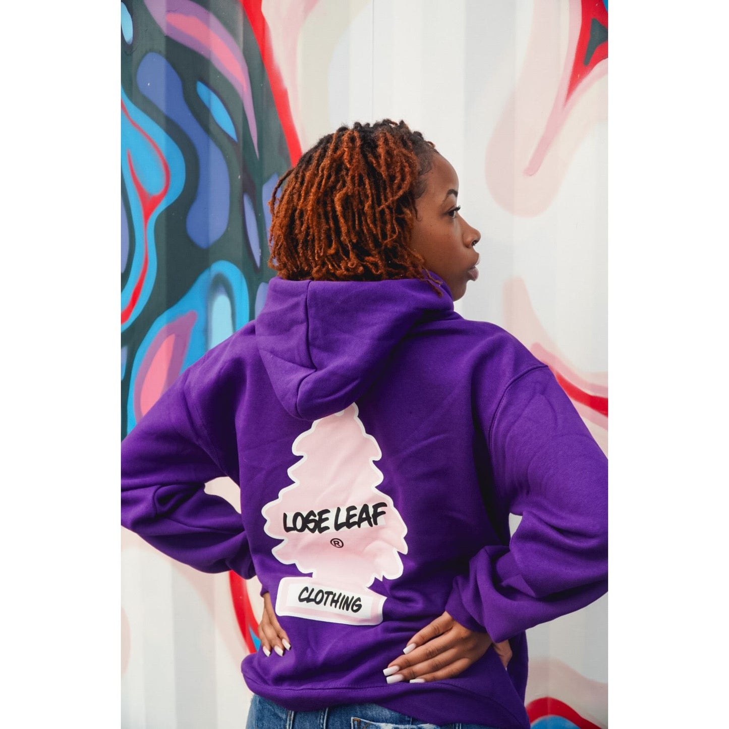 Stay Fresh Hoodie (purple/soft pink)